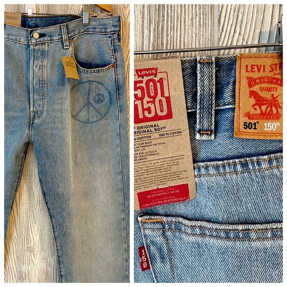 Levi's Other - NEW! LEVI 501 150th Anniversary Denim Jeans Size 38 Limited Edition Men Selvedge